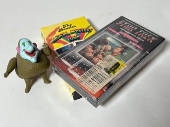 Collectible VHS: Unopened Star Trek & Opened Beatles VHS & Nowhere Man Figurine
