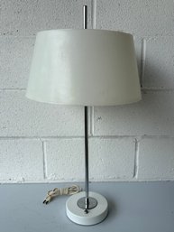 Mid-Century Modern Chrome And Acrylic Office Lamp