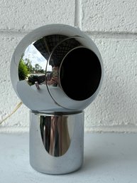 Mid-Century Atomic Chrome Adjustable Eyeball Table Lamp