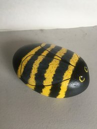 B Painted Rock Bumble Bee