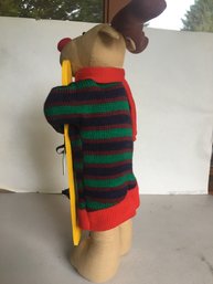 D1 - Weighted Reindeer Snowboard Decoration 12 Inches Tall