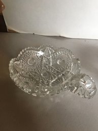 C-13 Great American Cut Glass 2 Dishes 6 Inches Wide