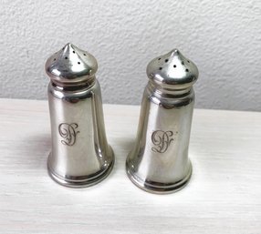 (A38)   Vintage Sterling Silver S. Kirk & Son Inc Salt And Pepper Shakers  Excel Cond
