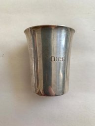 (D7)   Vintage Sterling Shot Jigger