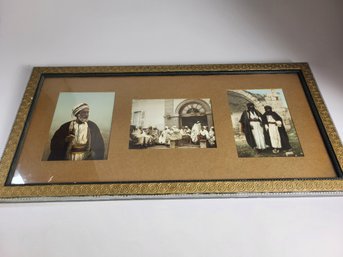 32' X 16' Inch Framed Arabic Story Board - Tobacco - Convo - The Guard, Persian?
