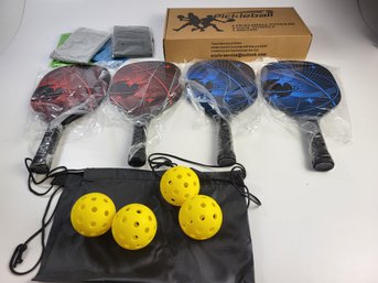 Pickleball Paddles Set Premium Wood Brand New Set Of 4