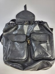 Samsonite Royal Travel Flight Pax Leather Style Drawstring Backpack