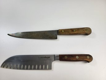 B - LamsonSharp Forged Hi - Carbon Chopping Knife & Bonus Vintage ? Knive Knives
