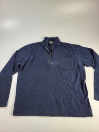 F - Banana Republic Quarter Zip Cotton / Acrylic Mens Large