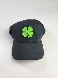 G - Black Clover Large / XL Live Lucky Shamrock Fitted Hat Black  Cap