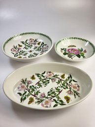 J - Portmeirion The Botanic Garden Susan Williams Ellis Serving Dishes Ceramic Oven To Table 1972 / Circa 1818