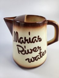 K - Marias River Water 1 Gallon Ceramic Pitcher