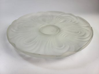 Frosted Glass Serving Platter