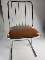 Vintage 34' Tall Daystrom Stainless Metal Frame Chair