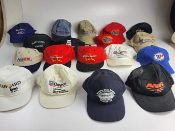 M - Lot Of Vintage Hats Alaska Fuel Marine Delta Western Dutch Harbor Trucker Hat Etc