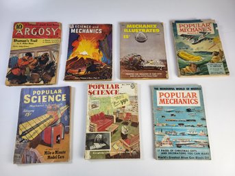 Vintage Science & Mathematics Popular Mechanics Etc Magazines