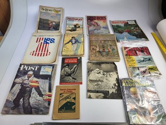 Old Vintage Magazine Lot McClures Post Sports Boys Life Etc