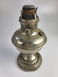 R - Antique Naugatuck Metail Oil Lamp Base 13' Tall