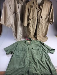 S - Trio Of Vintage REI Button Up Shirts Mens Large