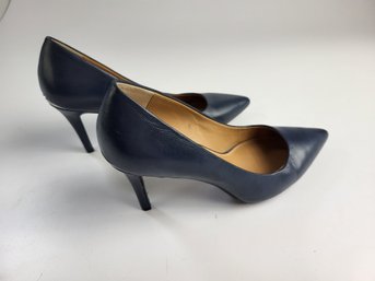 S - Calvin Klein High Heels Navy Blue Unsure Of Size See Pics