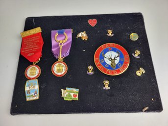Z - Vintage Elks Pins BPOE Loyalty Pin Magnets Washington Seattle Florida