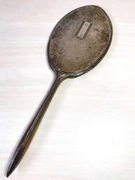 (E16) Vintage Webster Sterling Silver Long Handle Bevel Hand Mirror