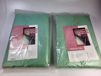 Pair Of Brand New Oriental Firm Hard Surface Floor - Rug Protector