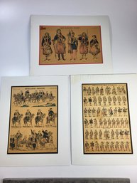 Three 15' X 10' Pellerin & Co French Army Prints Image No. 401, 434, 759