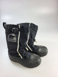 I - Sorel Boots Size 7 Alpha Pac NL 1485-010 Small Rip In Outer Fabric On Right Boot See Pics