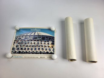 K - Three 11' X 8' 1978 Seattle Mariners Team Photos Signed By Clubhouse Manager Henry Gonzales