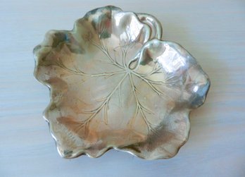 (B3)   Reed & Barton Sterling Silver Leaf Dish