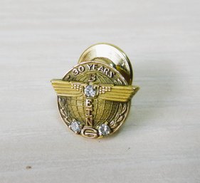 (A17)   Vintage 30 Years Boeing Diamond Pin CTO 1/10 10K GF