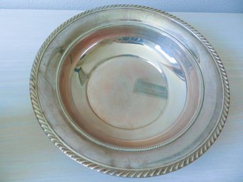 (A28)   Vintage Gorham Sterling Silver 340 English Gadroon Inner Rope Detail Bowl 219g
