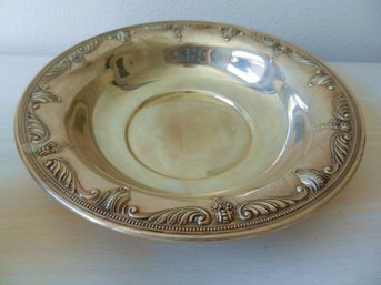 (A29)   Vintage Wallace Sterling Silver Stradivarius Art Nouveau Bowl 249g