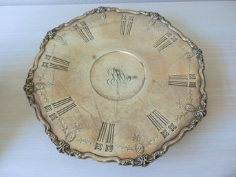 (A31)   Vintage Reed & Barton Sterling Silver 870 Art Nouveau Style Platter 428g
