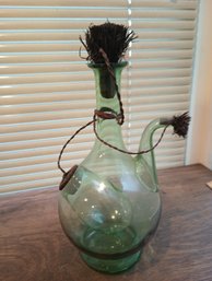 Hand Blown Encapsulated Cruet Set