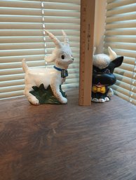 Pair Of Vintage Ceramic Animals Funky