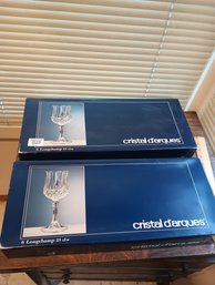 Two Boxes Cristal D'arque Longchamps Wine Glasses