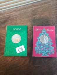 Pair Of Holiday Coins In Case