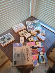 Large Lot Of Rubber Stamps, 43