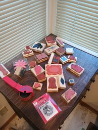 Large Lot Of Rubber Stamps, 46