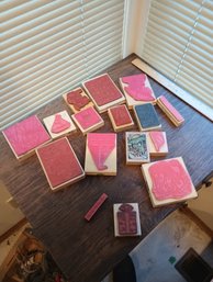 Large A Lot Of Rubber Stamps 45