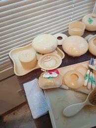 Large Lot, Ivorene Dressing Table Accessories