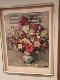3-D Effect Vintage Flower Wall Art