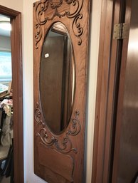 Large Antique Oak Mirror