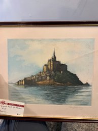 Signed Print Mont St Michel France