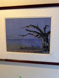 Fabric Swatch Art Unsigned