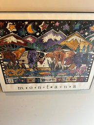 Montana Print Signed Numbered Carol Hagan Bit Wavy