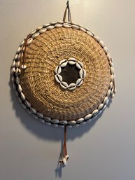 Shell Adorned Basket Wall Hanging