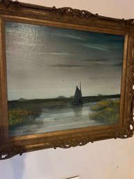 Original Oil On Canvas Signed D Gibbs